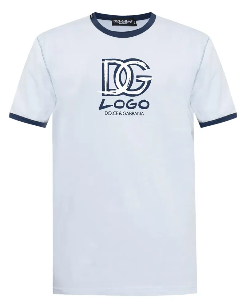 Dolce & Gabbana T-Shirt aus Baumwolle - Blau Blau