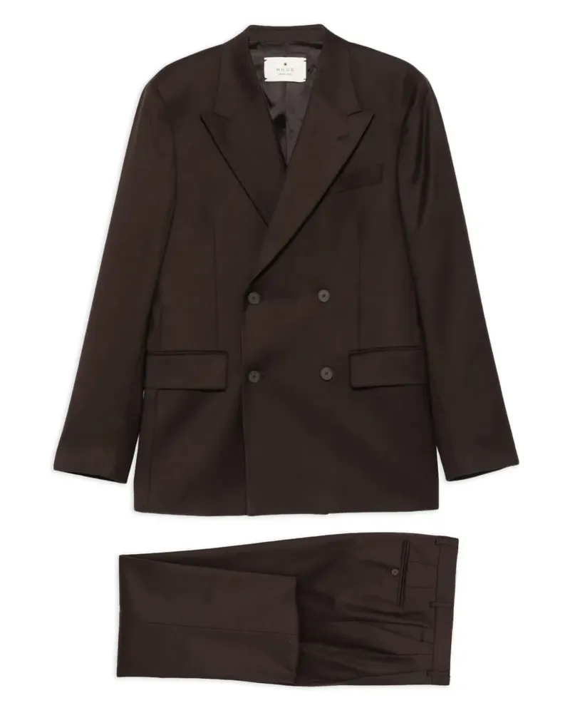 Manuel Ritz Doppelreihiger Anzug - 30 BROWN 30