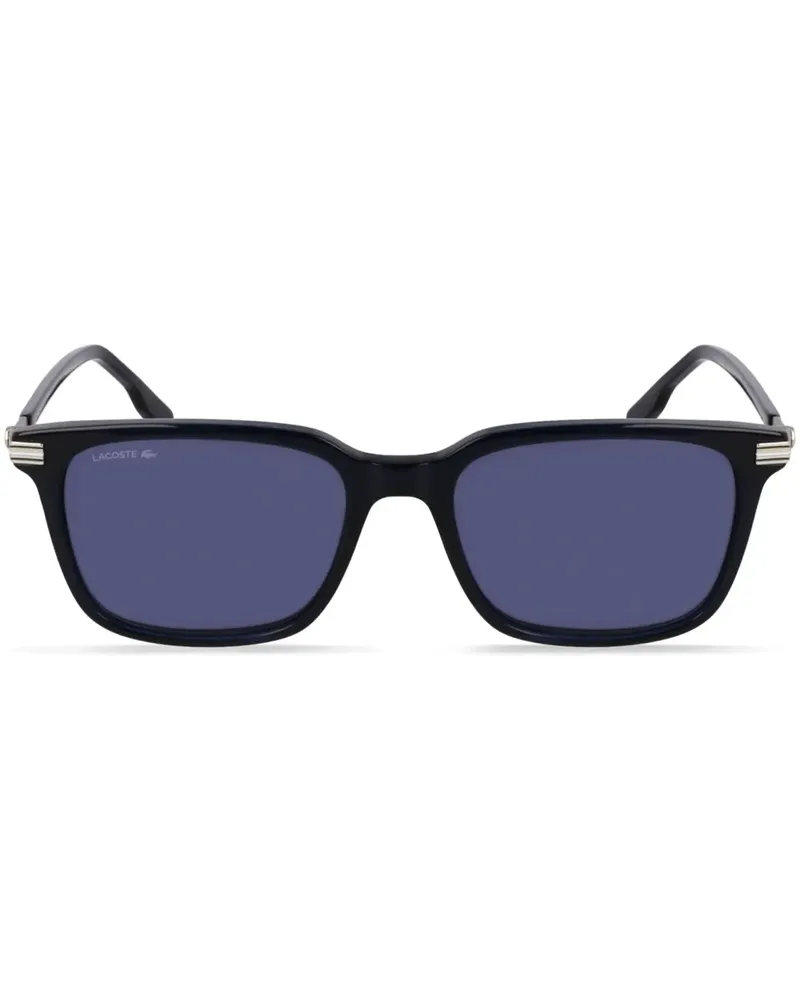 Lacoste Sonnenbrille mit eckigem Gestell - Blau Blau