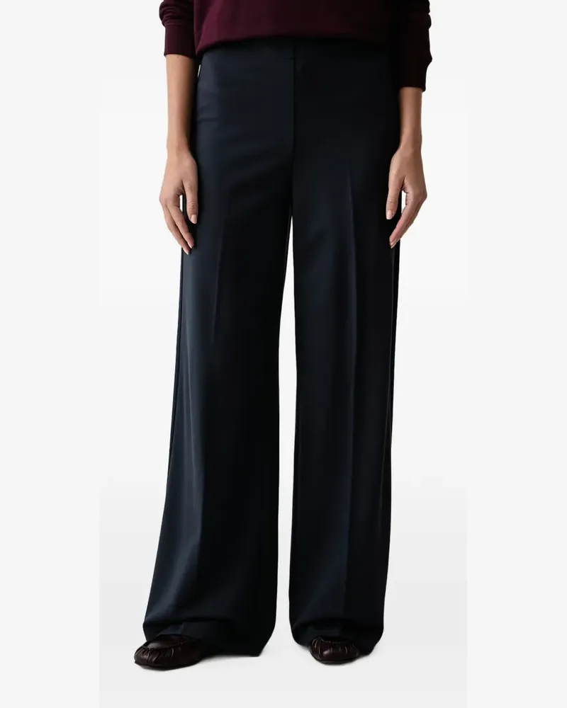 Marc O'Polo pressed-crease straight trousers - Blau Blau