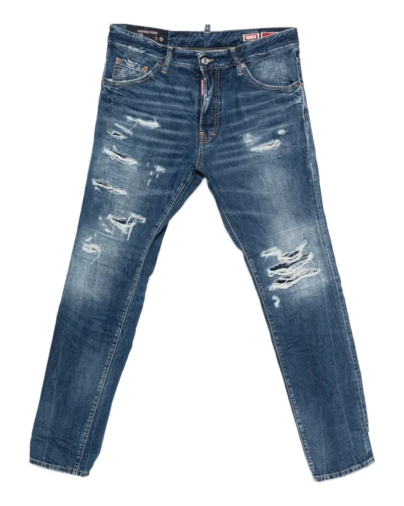 Dsquared2 Teddy distressed jeans - Blau Blau