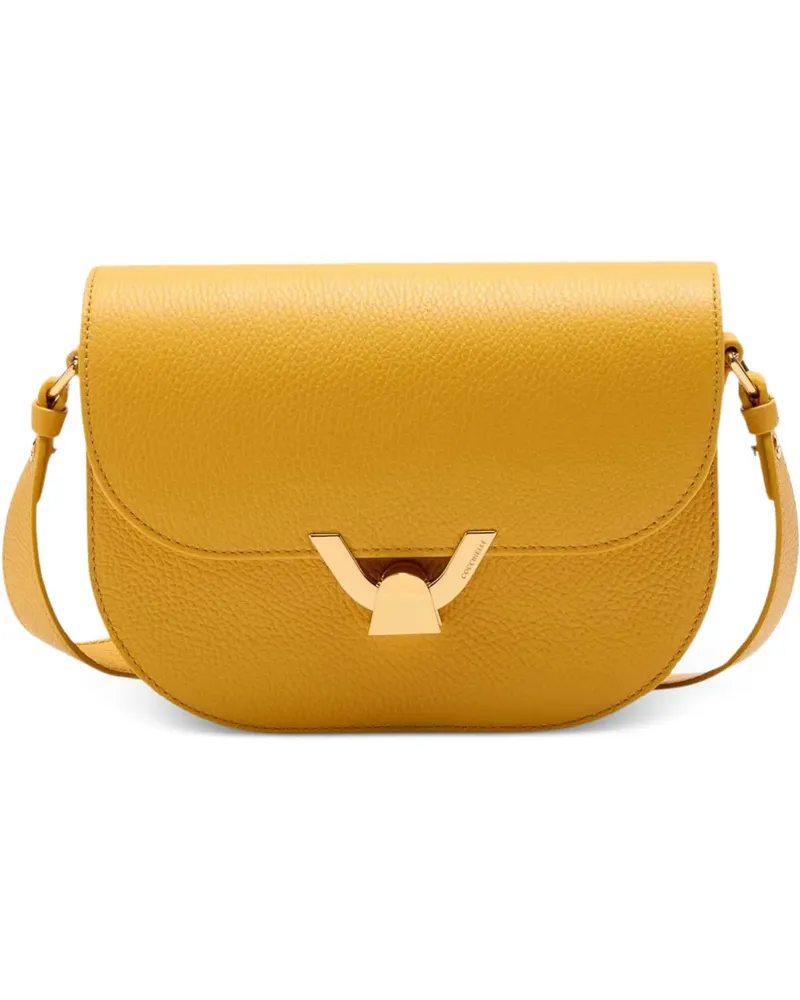 Coccinelle Dew leather crossbody bag - Gelb Gelb