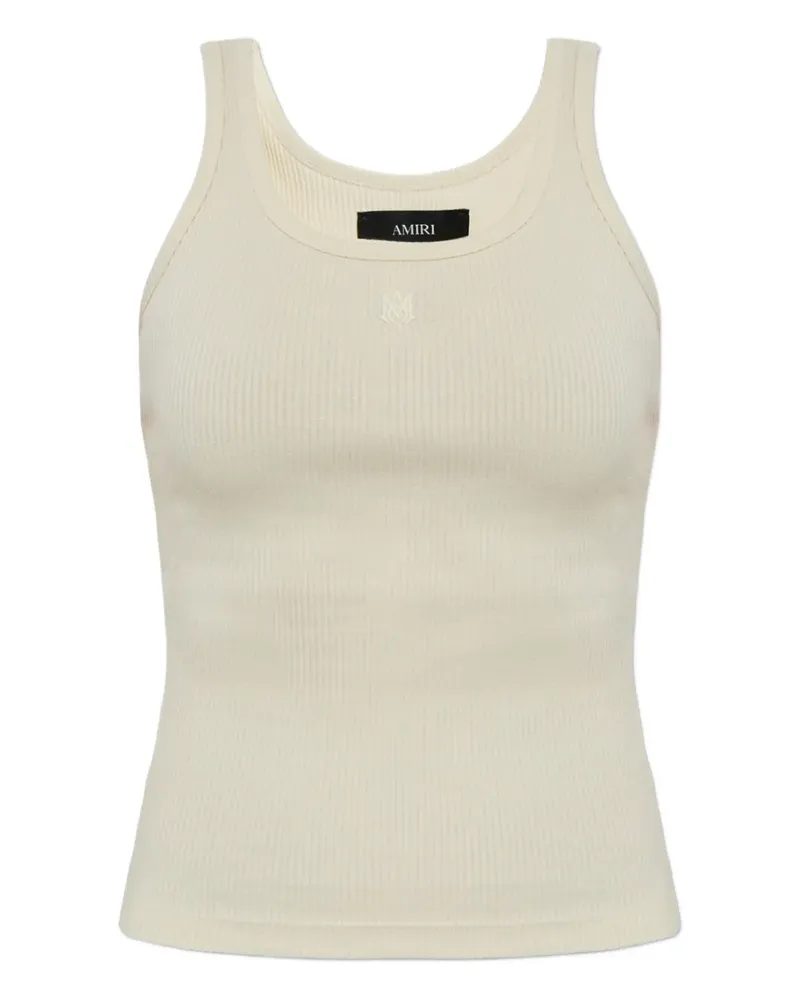 Amiri Geripptes Trägershirt - Nude Nude