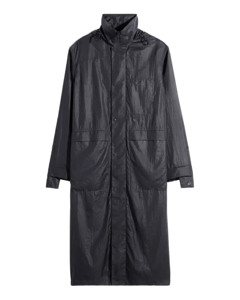 Christophe Lemaire Regenmantel mit Kapuze - Schwarz Schwarz