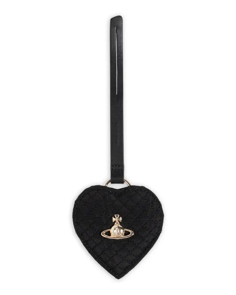 Vivienne Westwood Orb heart bag accessory - Schwarz Schwarz