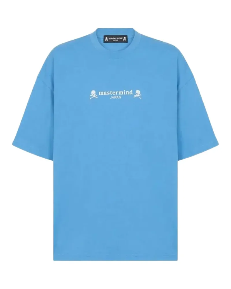 Mastermind Japan skull-embroidery T-shirt - Blau Blau
