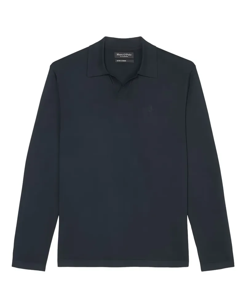 Marc O'Polo Klassisches Langarmshirt - Blau Blau