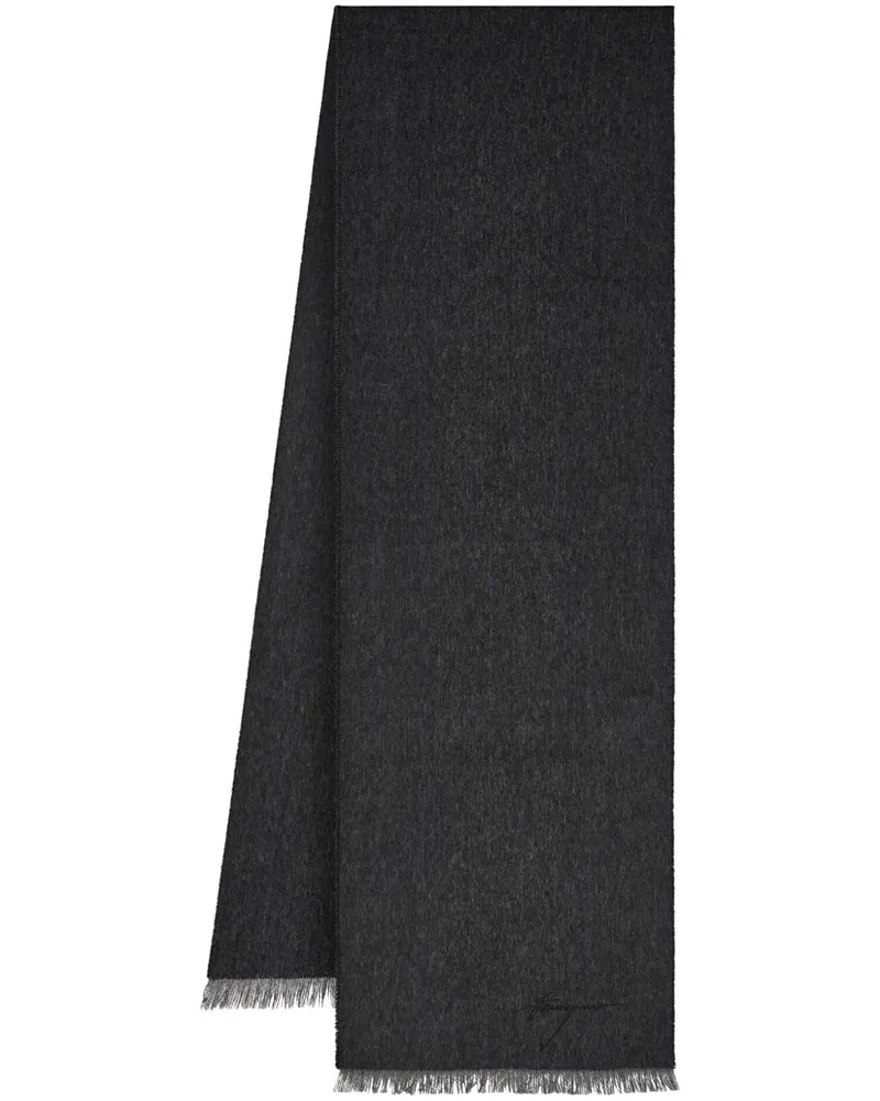 Ferragamo Schal mit Zickzackmuster - Grau Grau