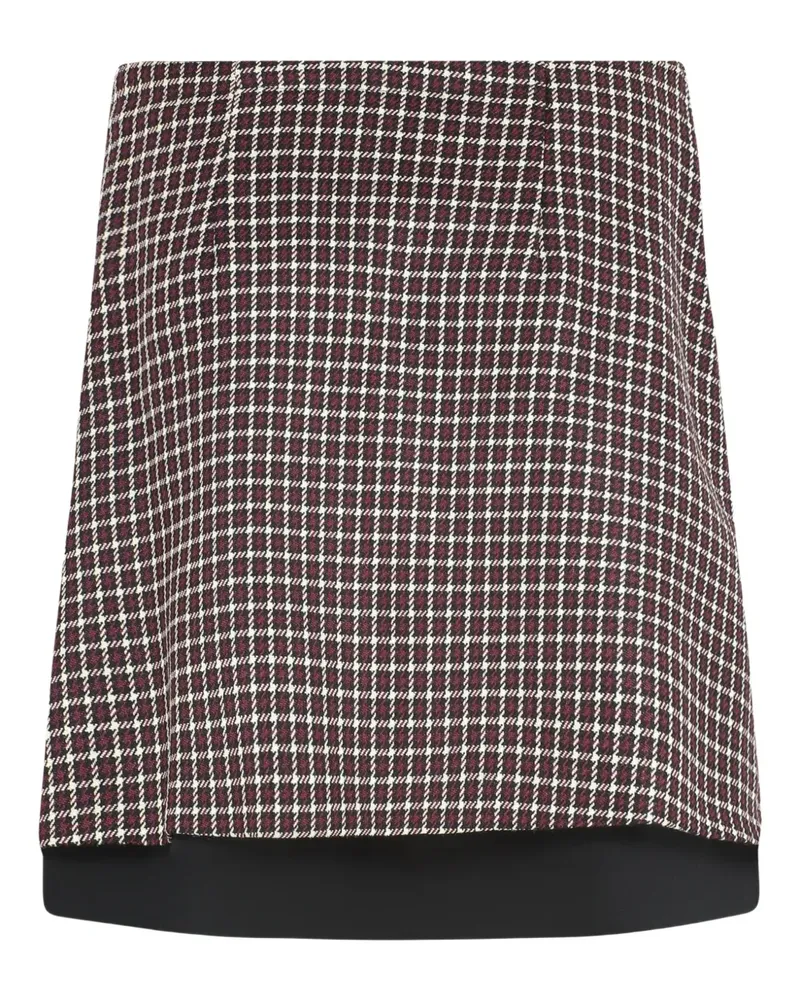 Etro asymmetrical layered check skirt - Weiß Weiß