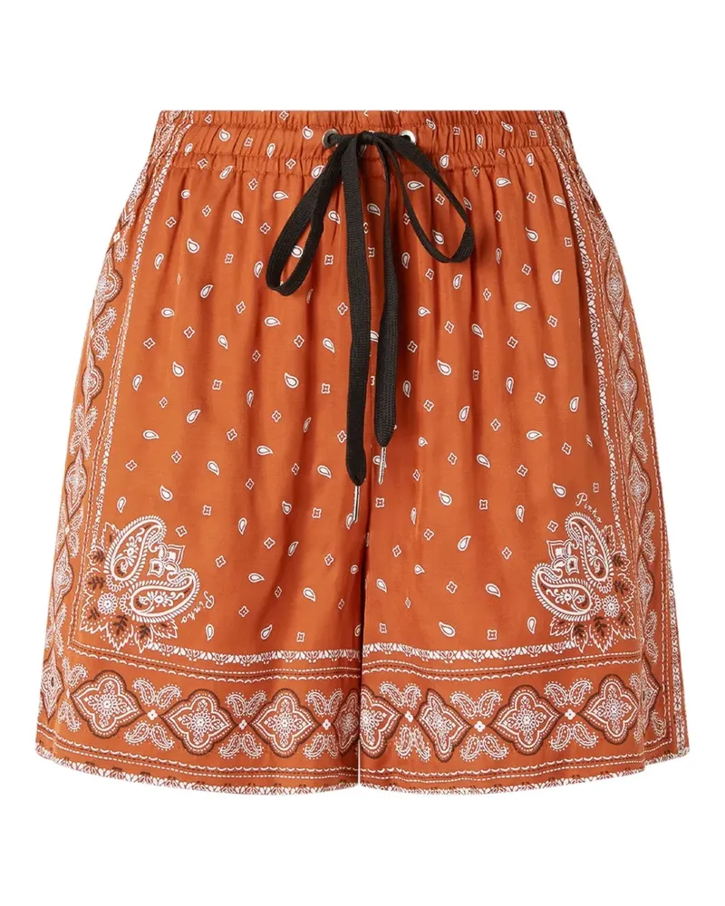 Pinko Shorts mit Bandana-Print - Braun Braun