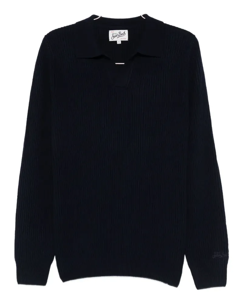 MC2 Saint Barth Pullover mit Poloshirtkragen - Blau Blau