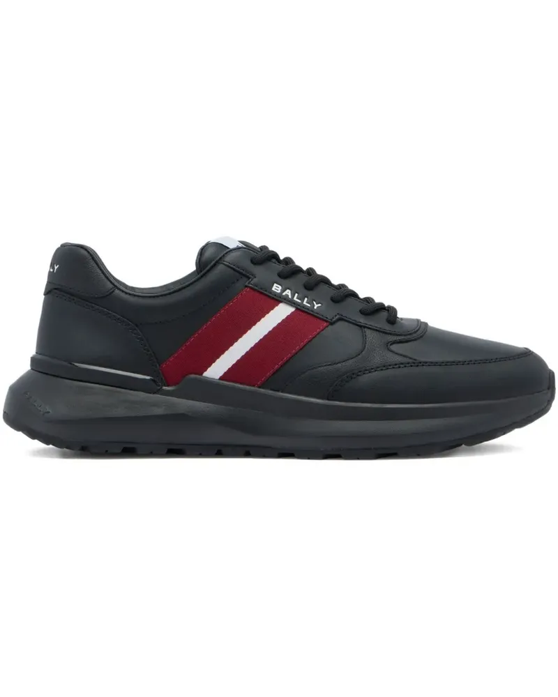 Bally Sylen ribbon-detail leather sneakers - Schwarz Schwarz
