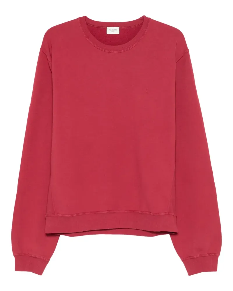 Saint Laurent Sweatshirt mit Rundhalsausschnitt - Rot Rot