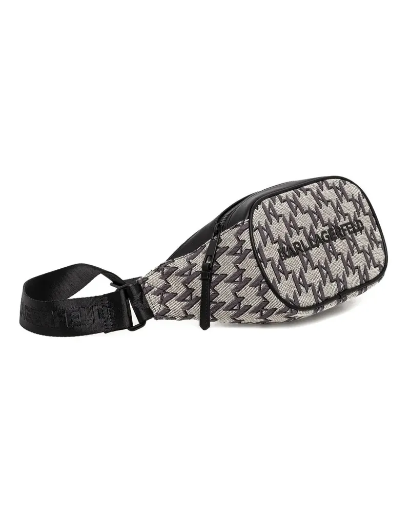 Karl Lagerfeld Gürteltasche mit Monogramm - Schwarz Schwarz