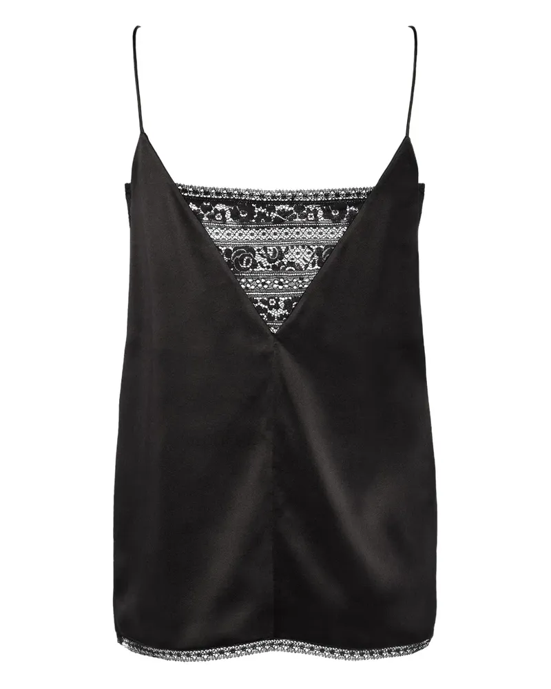 Eres Pensée Camisole-Top aus Seide - Schwarz Schwarz