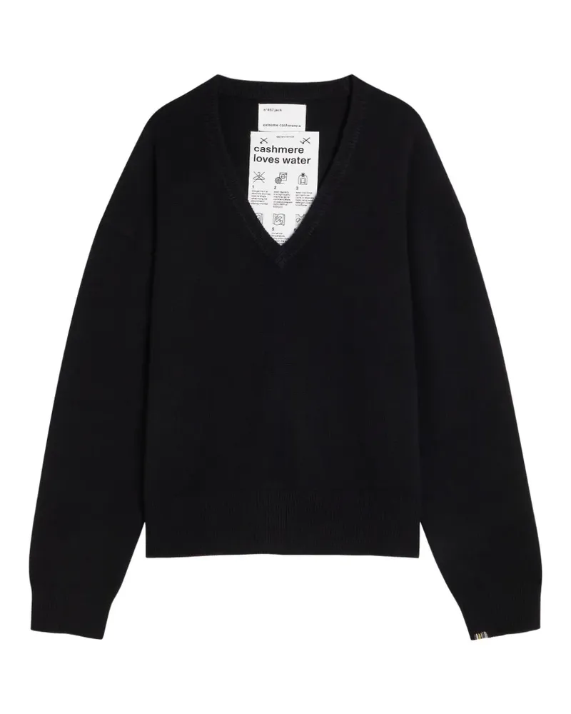 extreme cashmere 457 Jack V-neck sweater - Schwarz Schwarz
