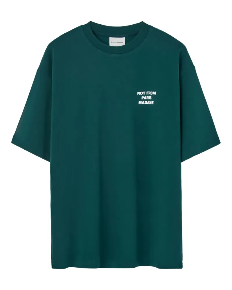 Drôle de Monsieur T-Shirt mit Slogan - VERDE Verde