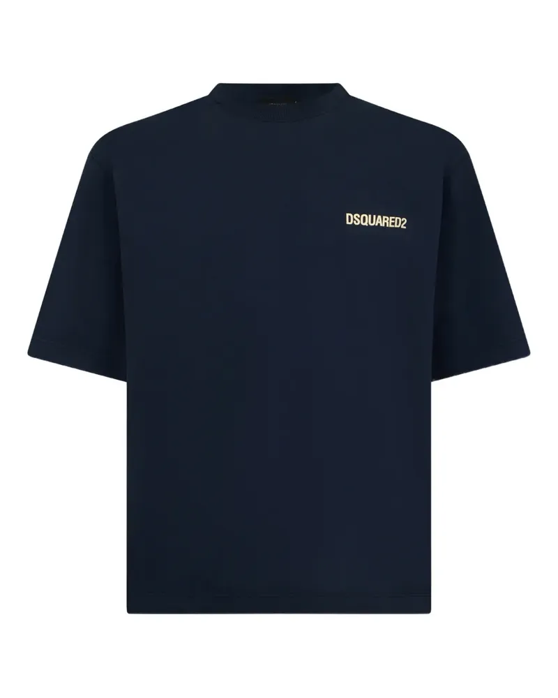 Dsquared2 T-Shirt mit Logo-Print - Blau Blau