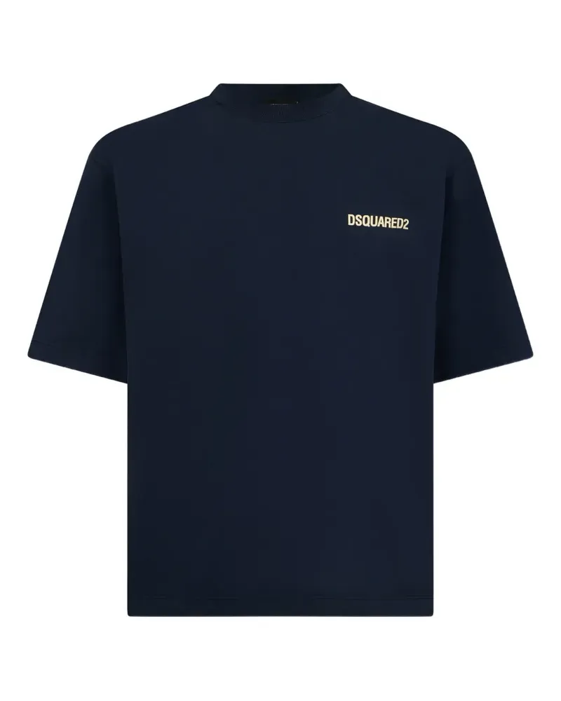 Dsquared2 T-Shirt mit Logo-Print - Blau Blau