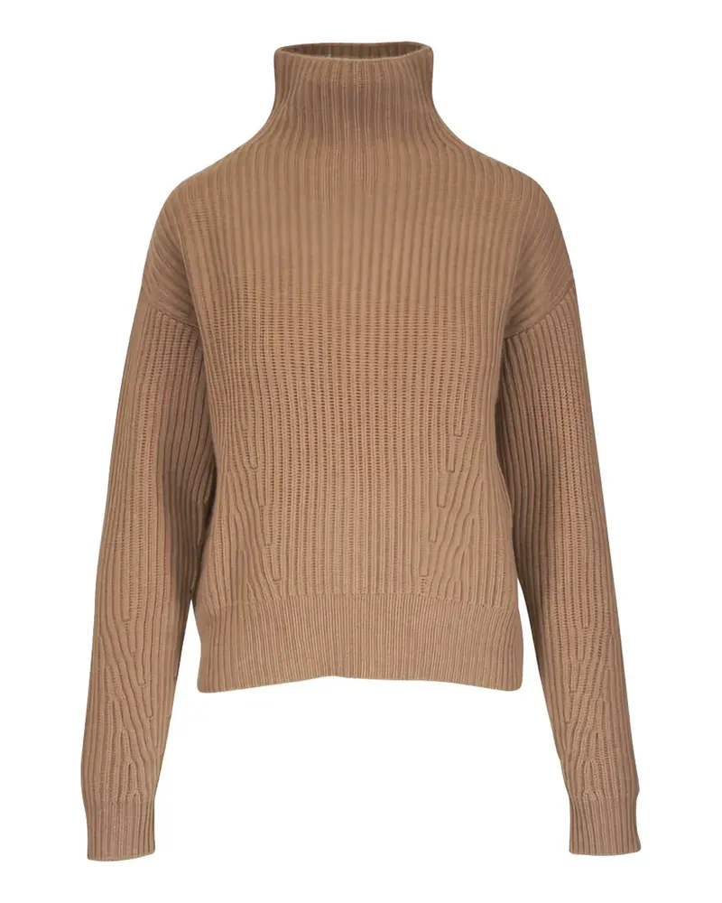 Le Kasha 1918 Gerippter Rollkragenpullover - Braun Braun