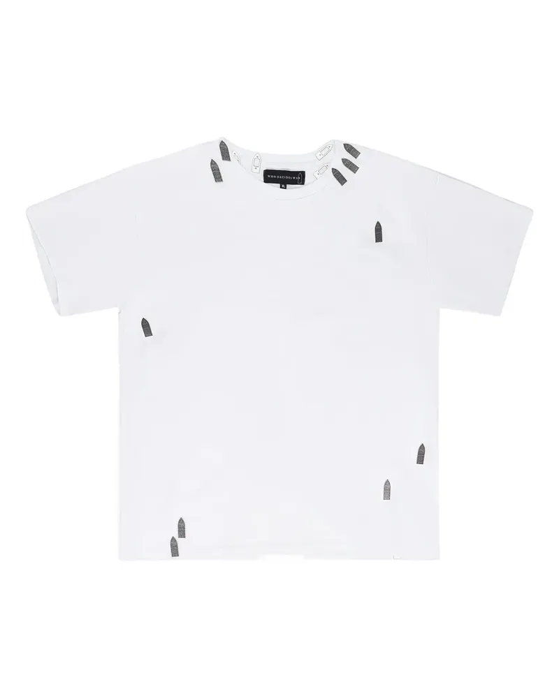 WHO DECIDES WAR Hardware short-sleeve T-shirt - Weiß Weiß