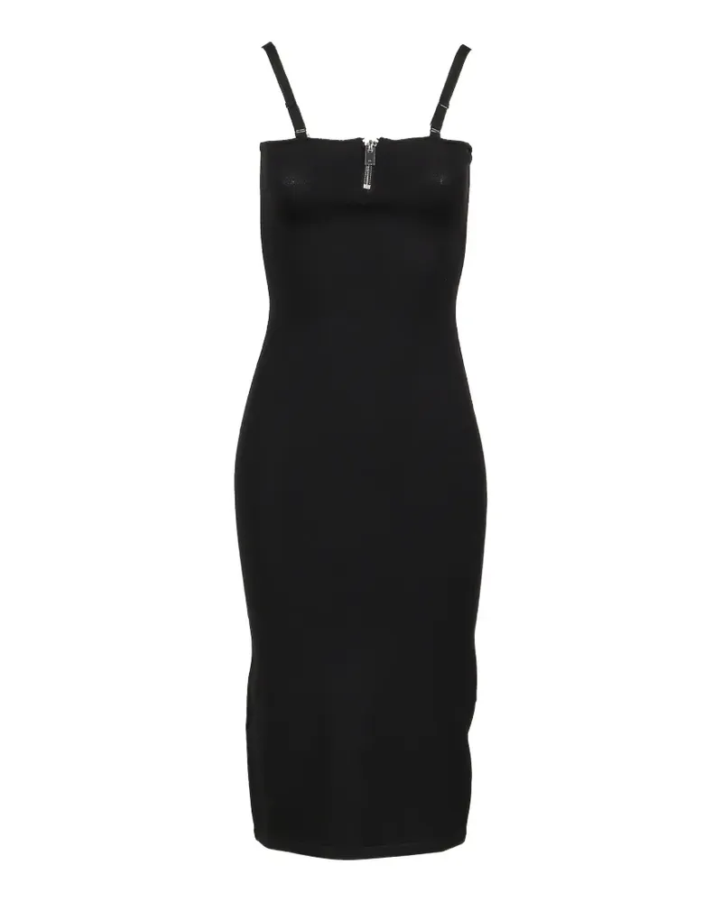 Heliot Emil Luce Midikleid mit Reißverschluss - Schwarz Schwarz