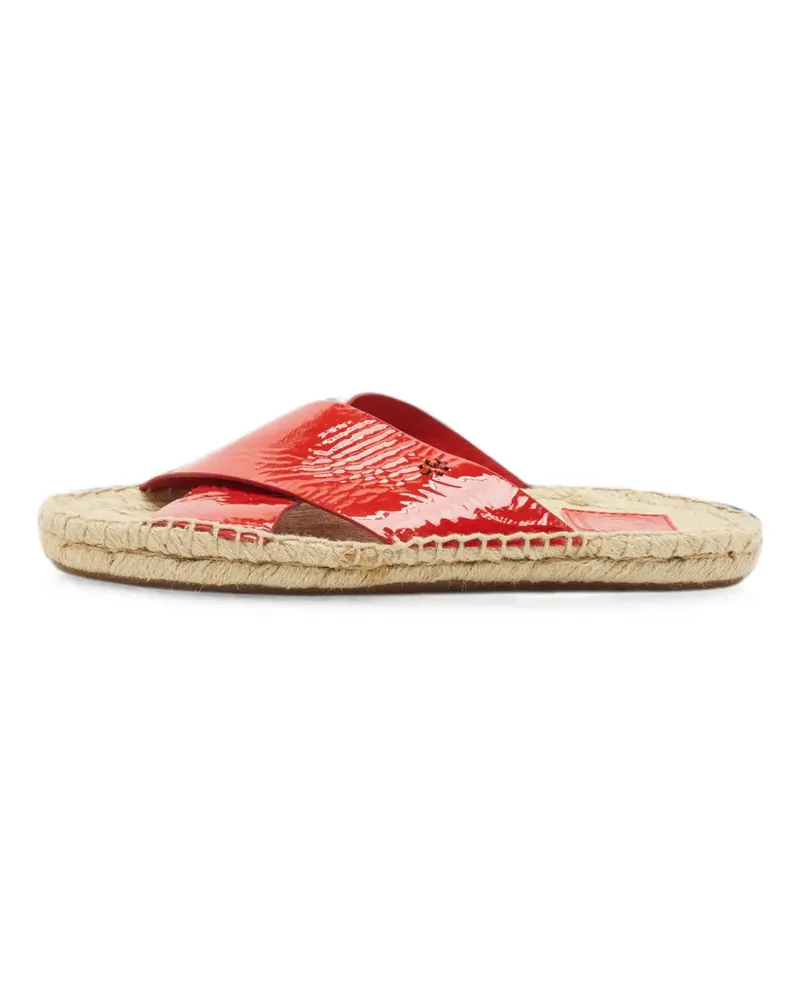 Tory Burch patent-finish leather sandals - Rot Rot