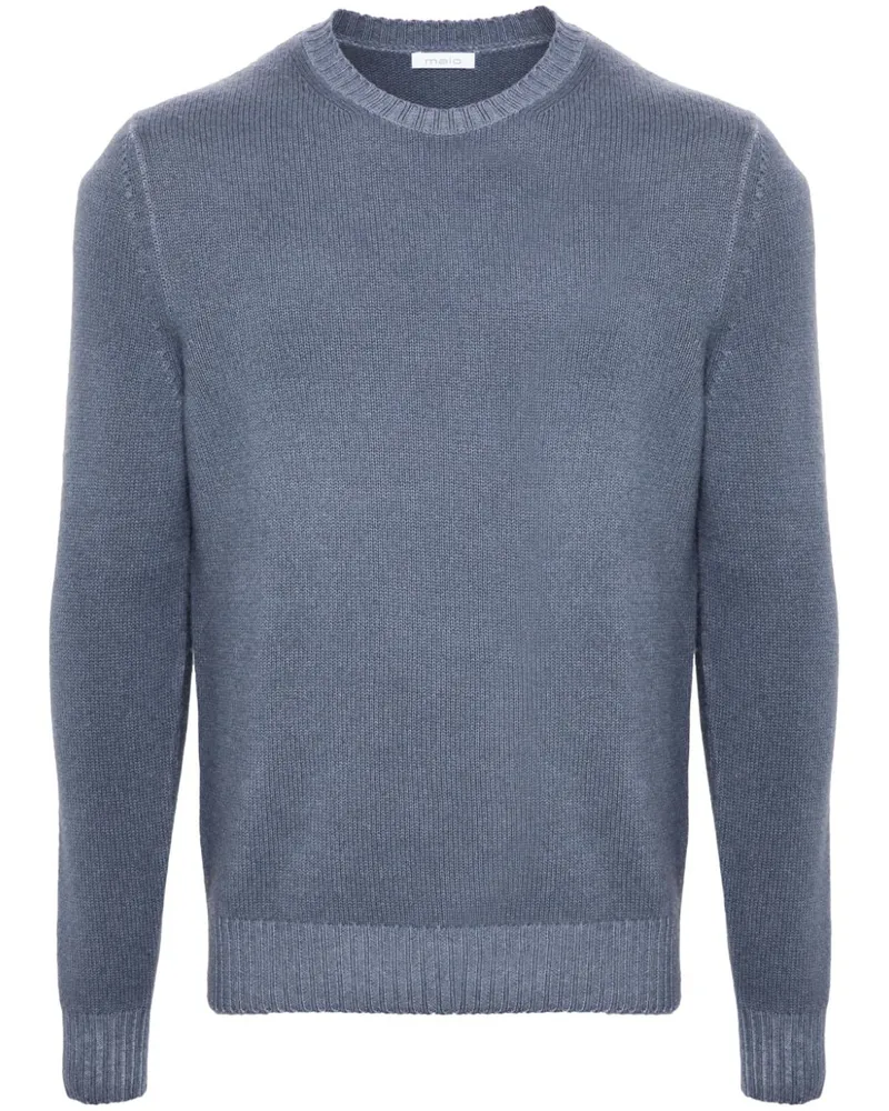 Malo Pullover mit Rundhalsausschnitt Blau