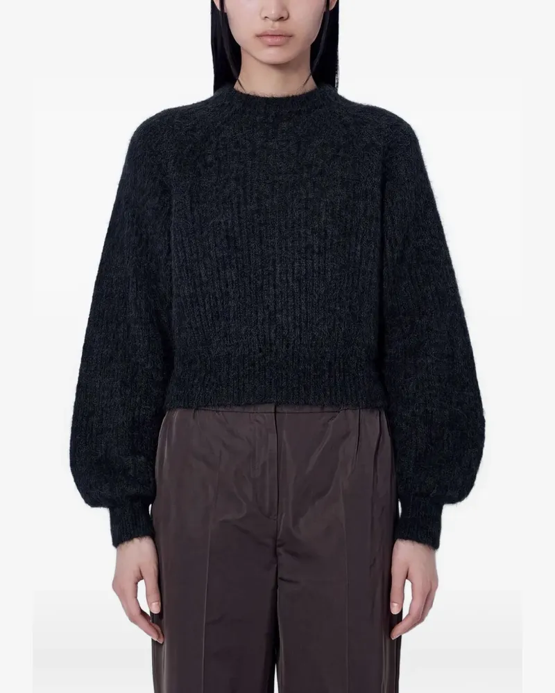 Max Mara textured crew-neck sweater - Grau Grau