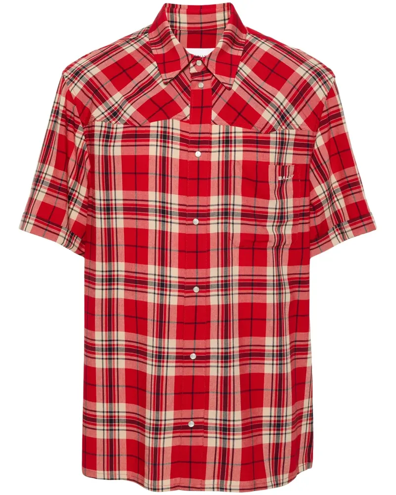Bally Kariertes Hemd - Rot Rot