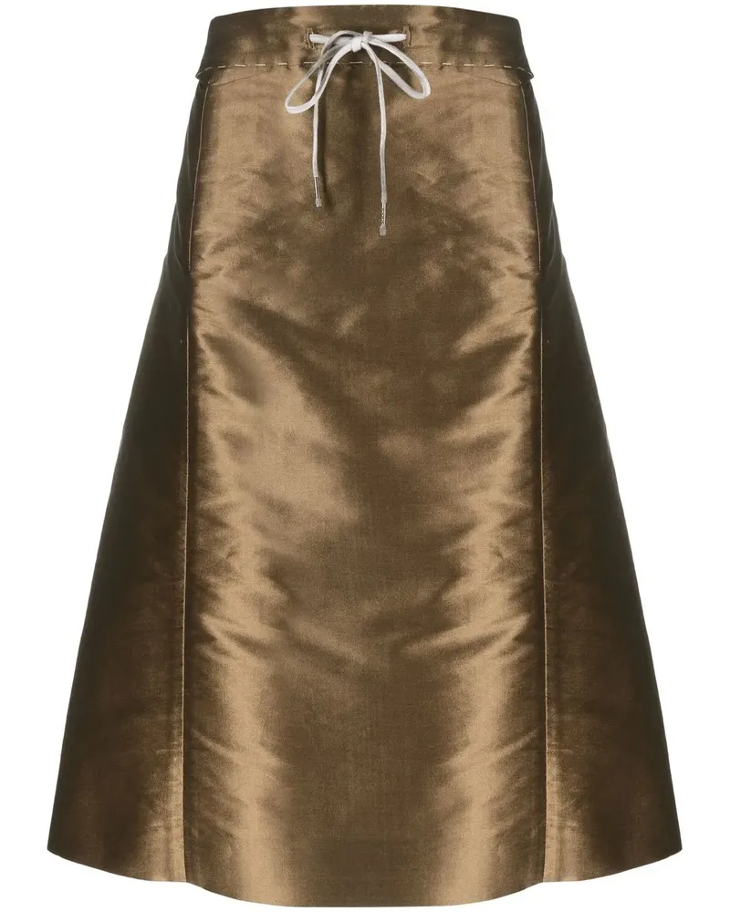 Maison Margiela Rock mit Kordelzug - Braun Braun