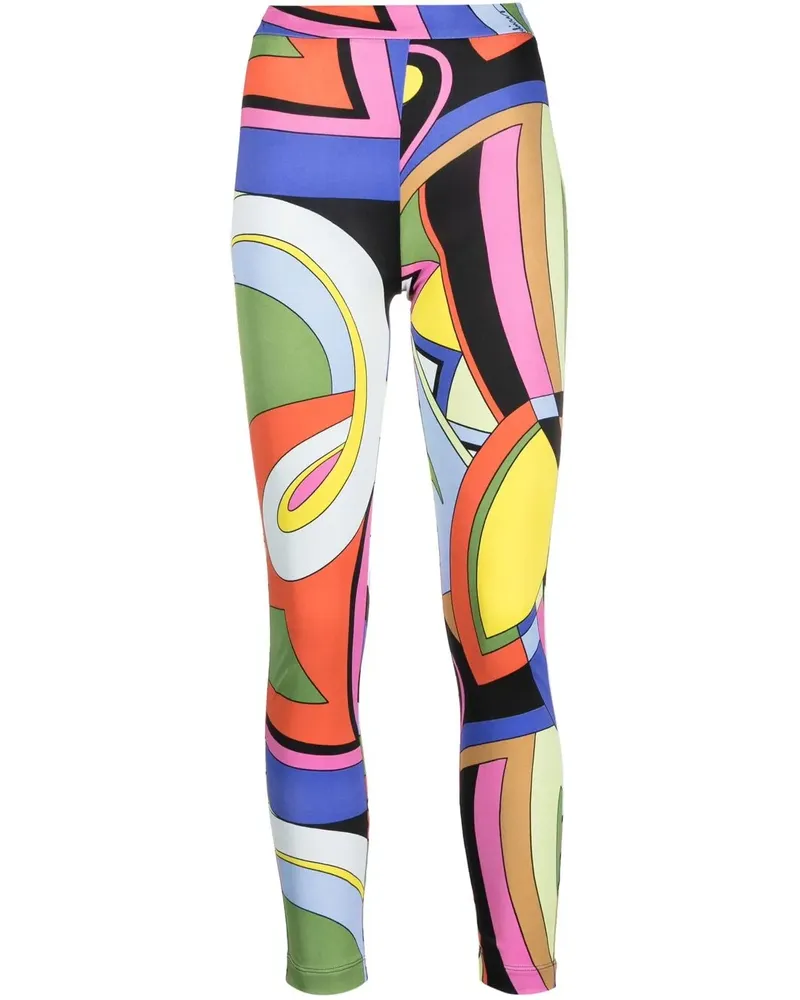 Moschino Leggings mit Print - Gelb Gelb