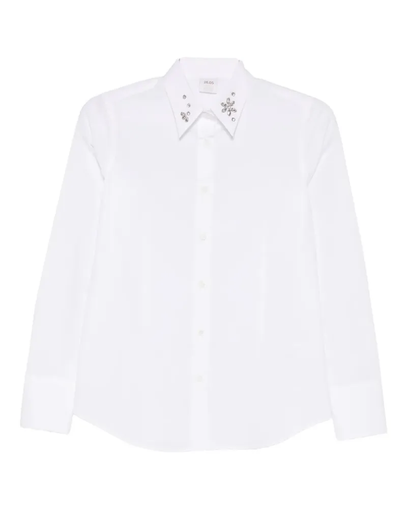 Caliban long-sleeved embellished shirt - Weiß Weiß