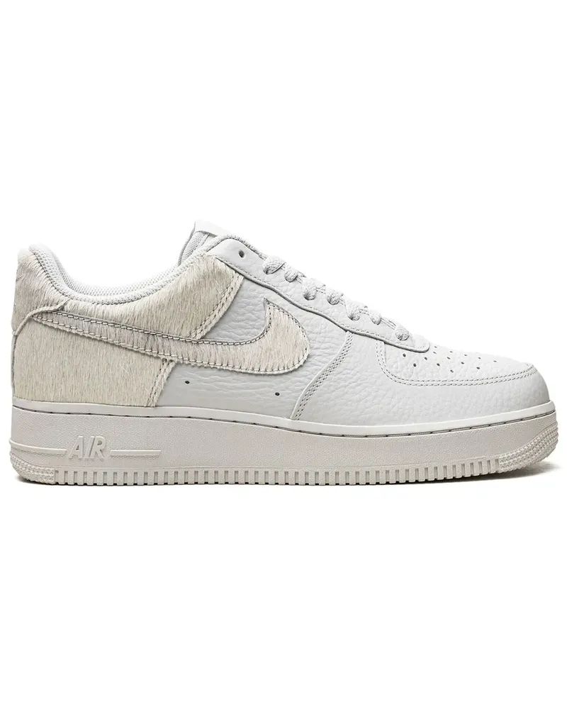 Nike Air Force 1 White Pony Hair Heel Sneakers - Weiß Weiß