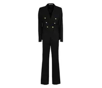 Doppelreihiger Anzug mit Knöpfen - Schwarz