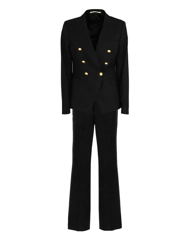 Tagliatore Doppelreihiger Anzug mit Knöpfen - Schwarz Schwarz