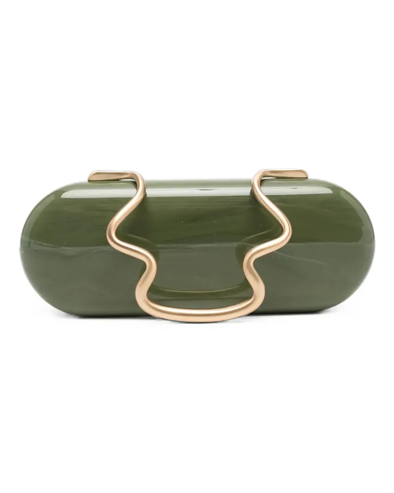 Cult Gaia Ilaria Clutch mit Marmor-Effekt - Grün Grün
