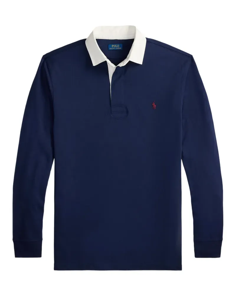 Ralph Lauren Rugby-Shirt mit Logo-Stickerei - Blau Blau