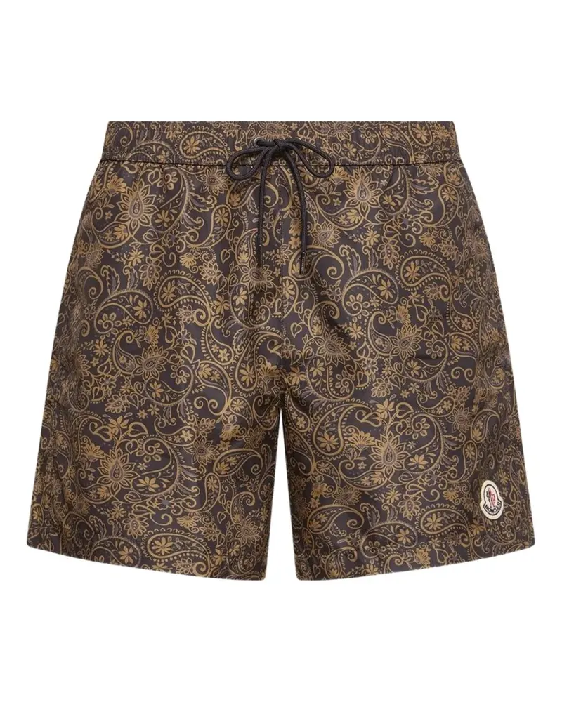 Moncler paisley drawstring swim shorts - Braun Braun
