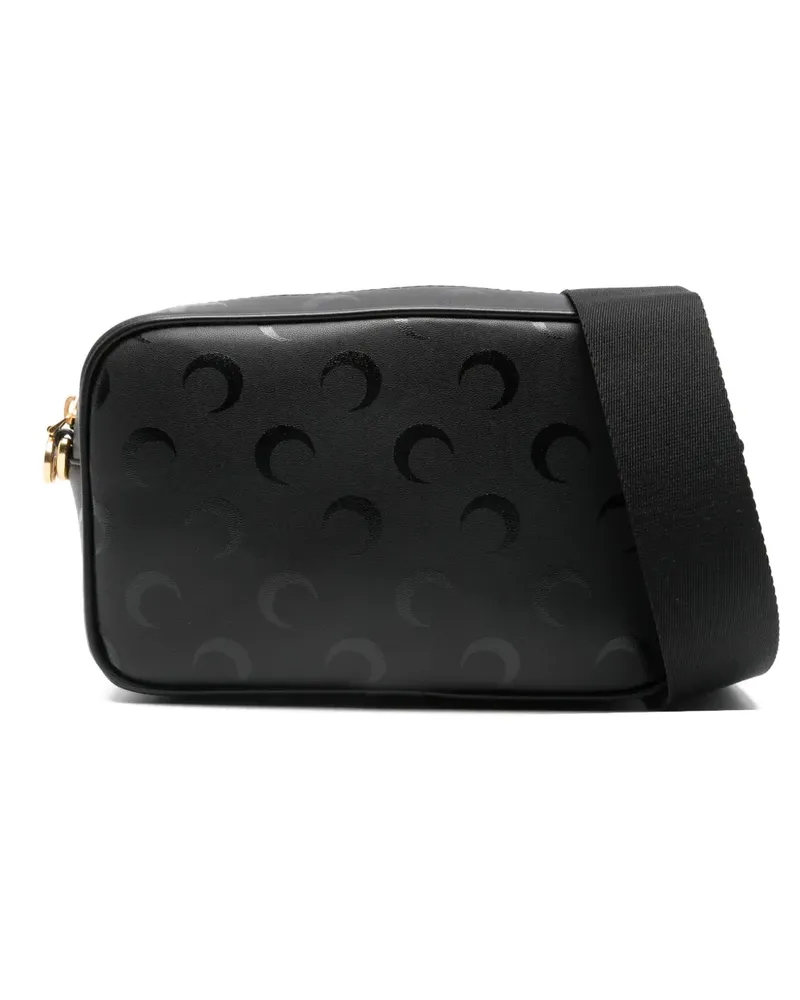 Marine Serre moon print satchel - Schwarz Schwarz