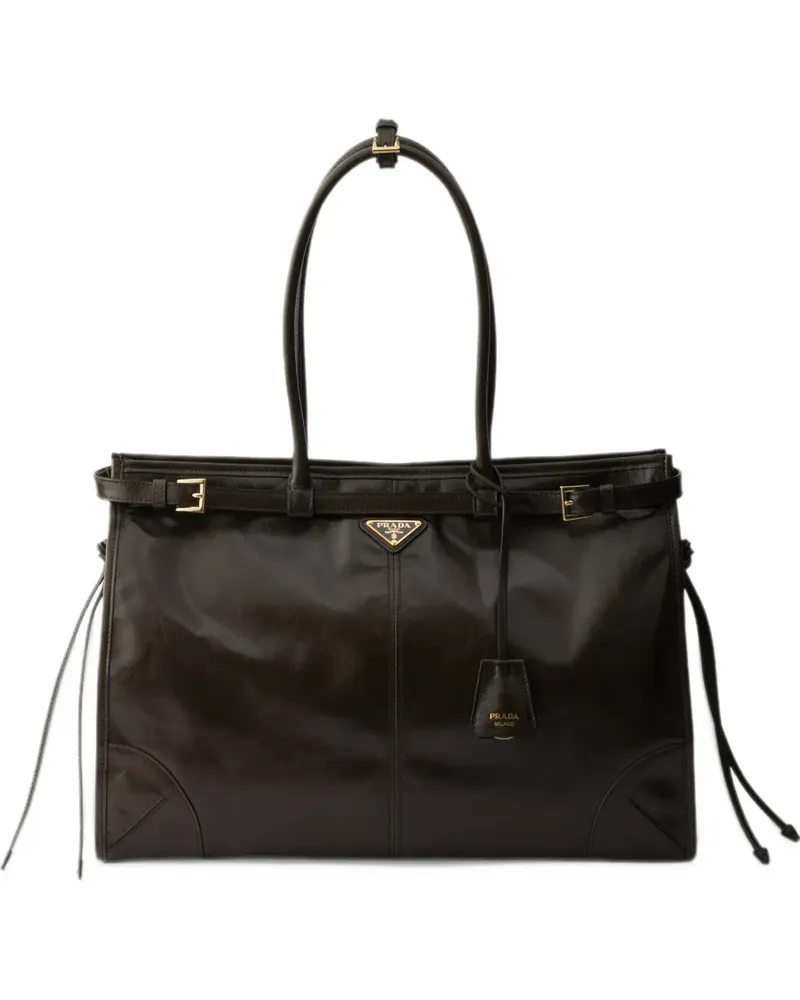 Prada Extragroße Bonnie Handtasche - Grün Grün