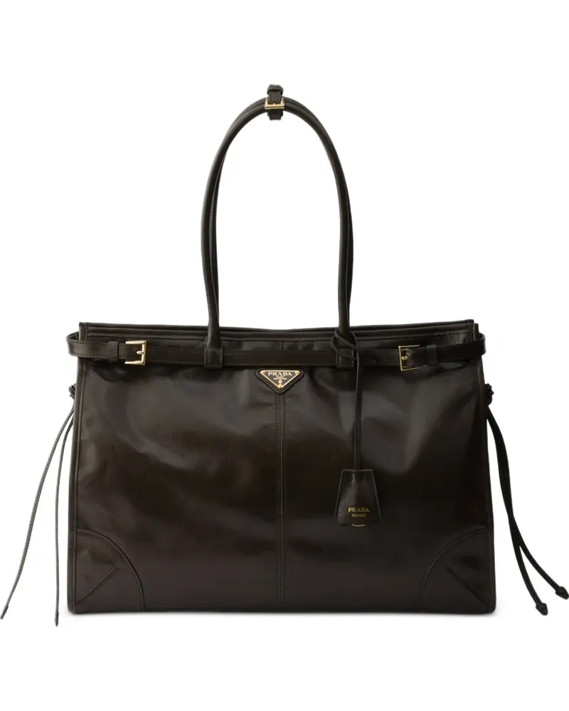 Prada Extragroße Bonnie Handtasche - Grün Grün