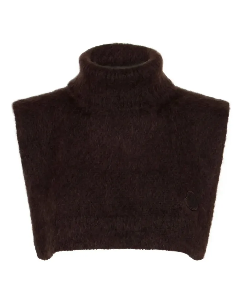 Moncler Cropped-Oberteil mit Rollkragen - Braun Braun