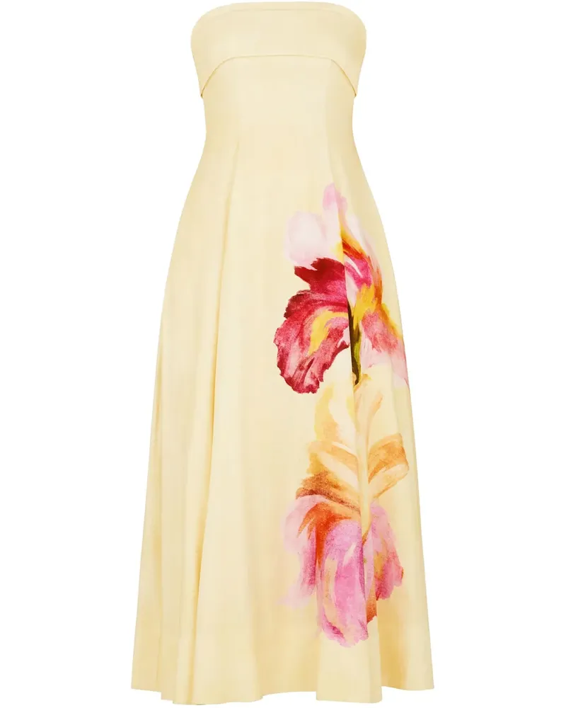 NICHOLAS Melody' Midikleid - Gelb Gelb