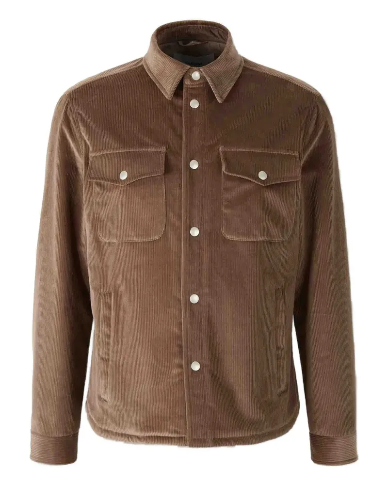 LARDINI Hemdjacke aus Cord - Braun Braun