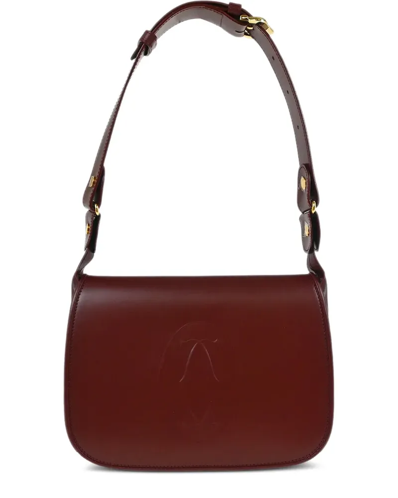 Cartier 1990-2000s logo leather shoulder bag - Rot Rot