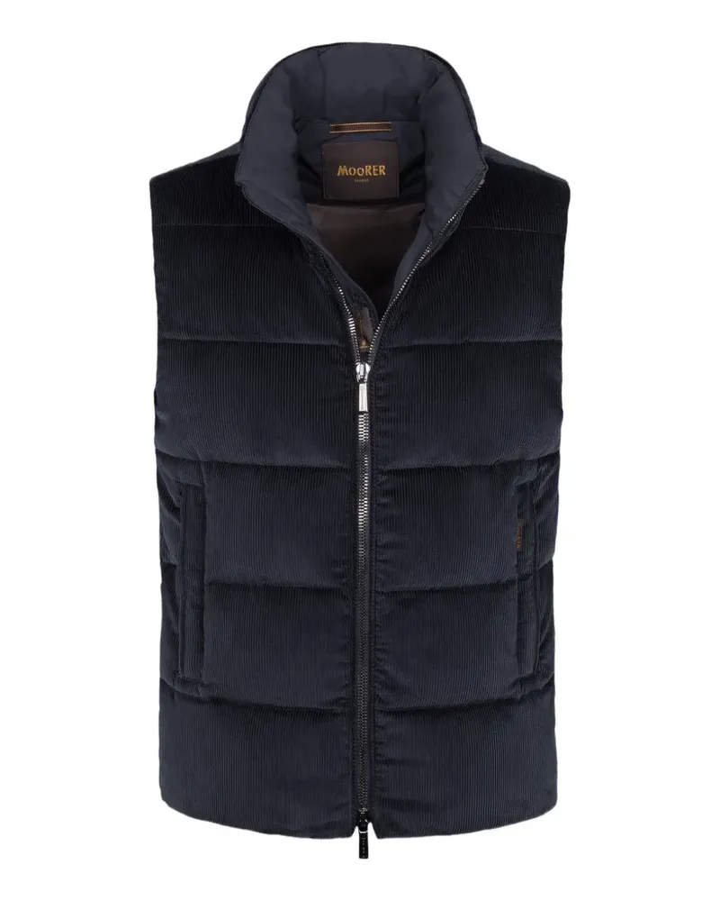 MOORER Vanio corduroy gilet - Blau Blau