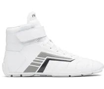 High-Top-Sneakers mit Klettverschluss - Weiß