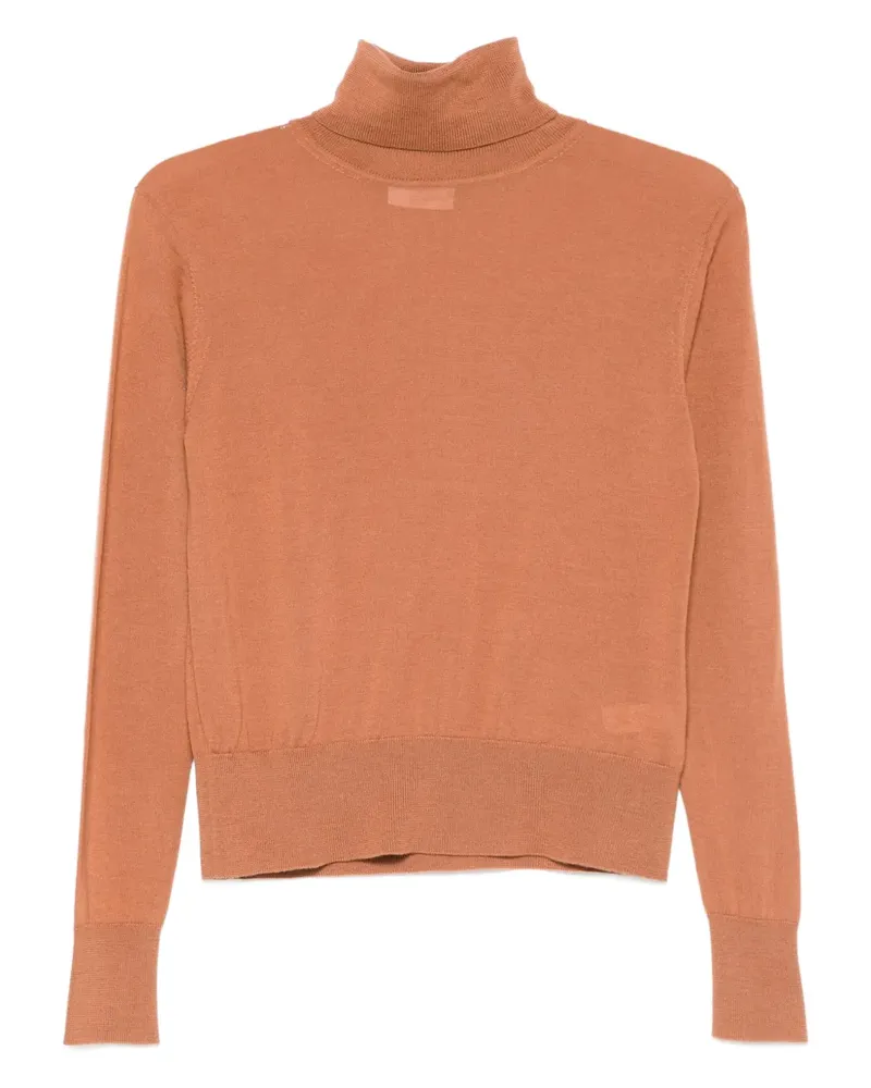 forte_forte Klassischer Pullover - Orange Orange