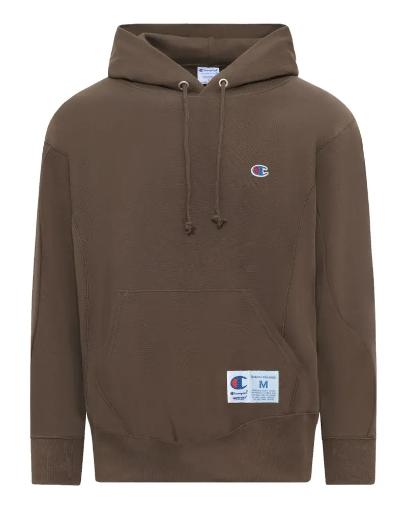Undercover x Champion logo-detail hoodie - Grau Grau